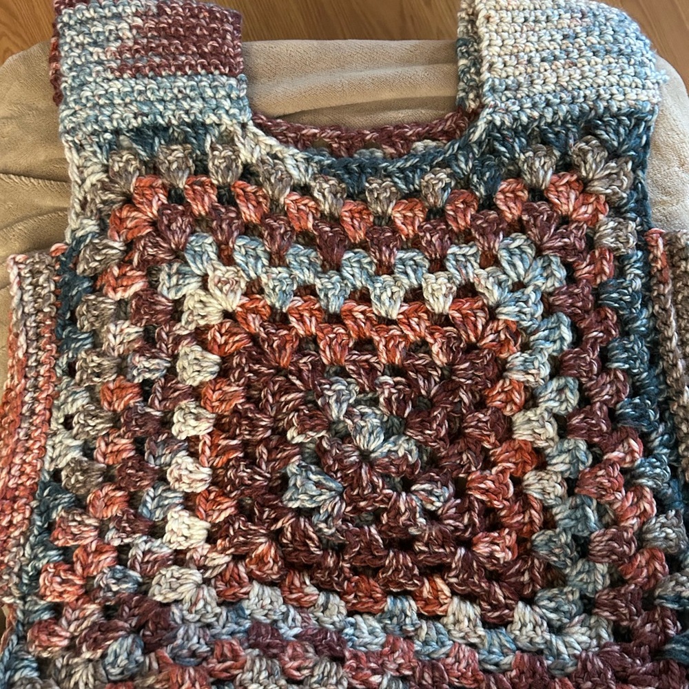 Handmade Multicolor Crochet Women’s Tank Top